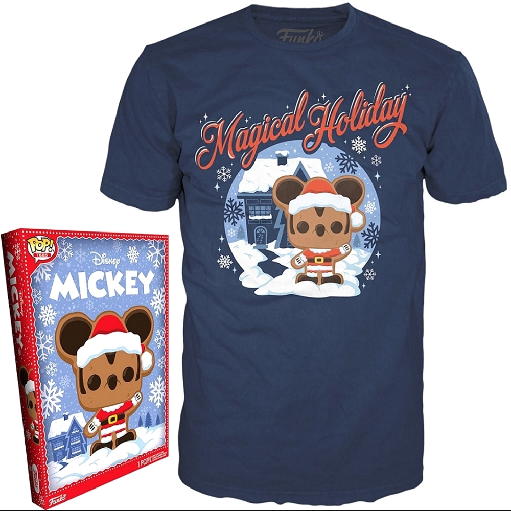 Santa Mickey Funko Pop tee